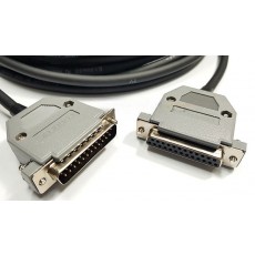 DB25 터미널 블럭 암1 + 수1 + 2464 AWG24 25C(25가닥) 실드케이블