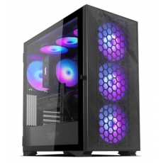 [darkFlash] DLX21 RGB MESH 강화유리 블랙 (미들타워)